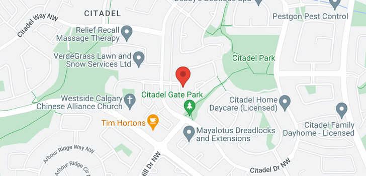 map of 17 CITADEL CREST Circle NW